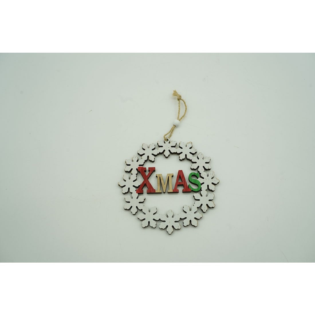 Ornament de brad Xmas, Kaveny, multicolor, lemn, 12 cm
