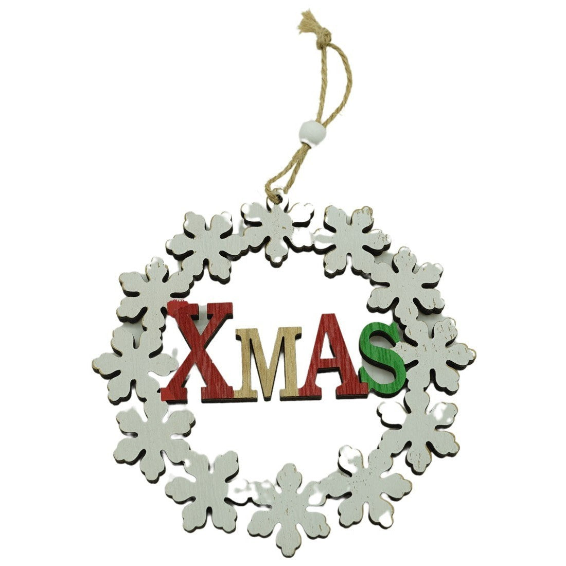 Ornament de brad Xmas, Kaveny, multicolor, lemn, 12 cm