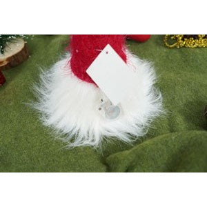 Ornament de Craciun spiridus, Kadeny, alb/rosu, textil, 52 cm