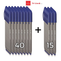 Pachet PROMO - 55x Pix Radius Tri Line Grey, 1.0mm, albastru 40+15 gratuit