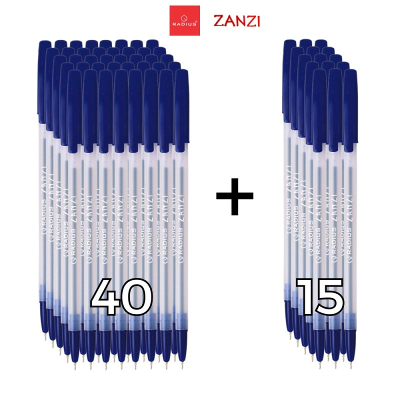 Pachet PROMO - 55x Pix Radius Zanzi, 1.0mm, albastru 40+15 gratuit
