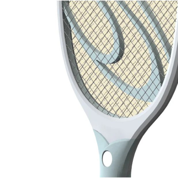 Paleta Electrica pentru Tantari, Muste sau Insecte LED, Kadeny, Reincarcabila, Incarcare USB, Plastic, Casa si Gradina, Anti-insecte, Alb-Albastru