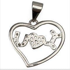 Pandantiv Argint 925 Inima I love u, 1.89 g