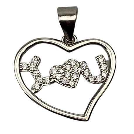 Pandantiv Argint 925 Inima I love u, 1.89 g