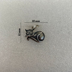 Pandantiv, Jolie Silver, Argint 925, Model Pisica, 1.4 g, 12x18 mm