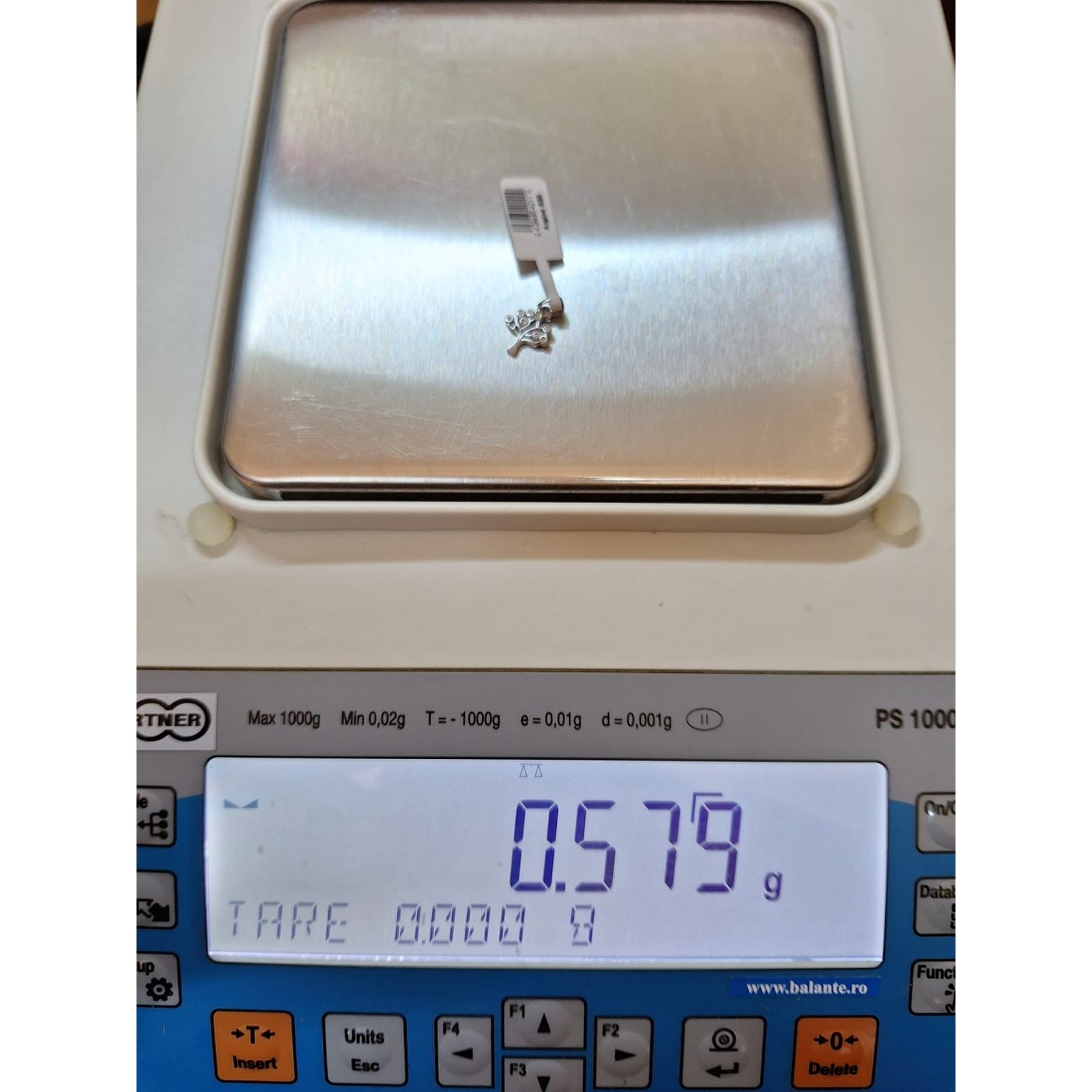 Pandantiv din Argint 925 Pom cu Pietre, 0.68 g, Multicolore