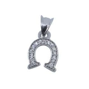 Pandantiv din Argint 925 Potcoava cu Pietre, 0.66 g