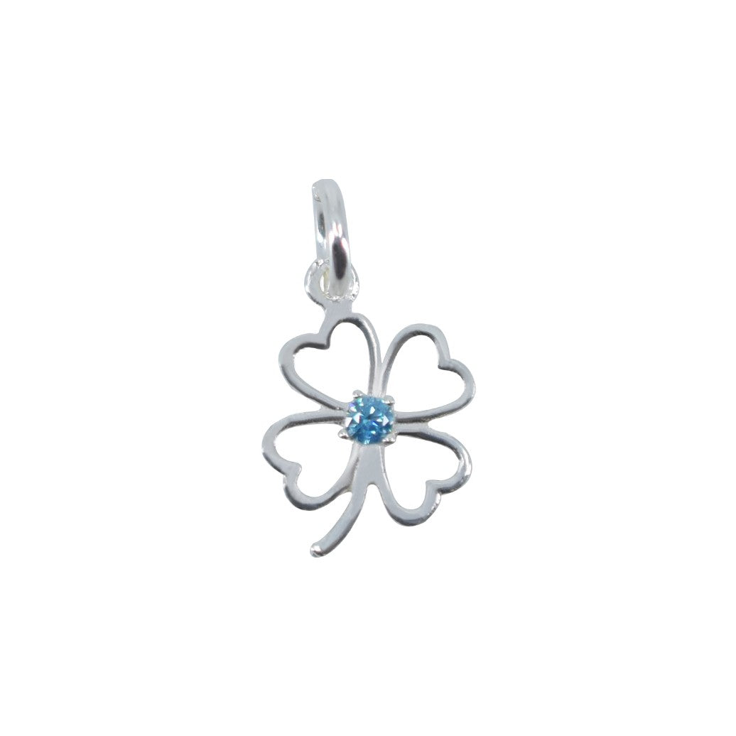 Pandantiv Argint 925 Jolie Silver Trifoi cu Piatra, 0.81 g