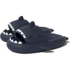Papuci Tip Rechin, Kaveny, Unisex, din Spuma EVA, Talpa Groasa Antiderapanta, Rezistenti la Uzura, Marime 40-41, Albastru Inchis