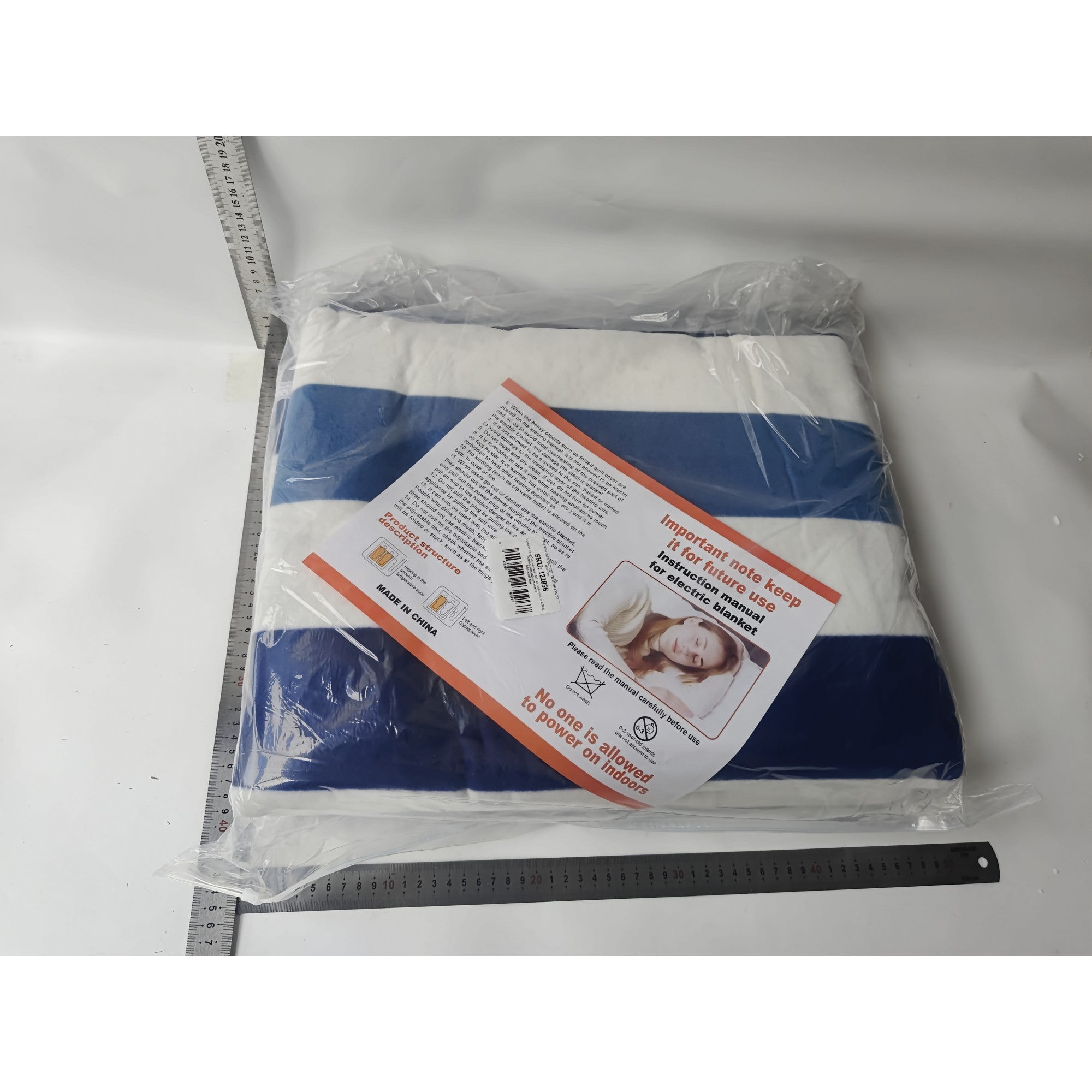 Patura electrica 180 x 150 cm, Kaveny, 130 W, Control Telecomanda, 9 Trepte de Caldura, Temporizator, Multicolor