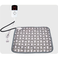 Patura electrica pentru animale de companie, Kaveny, perna pentru caini, 45 x 45 cm, 28 W, 3 trepte de reglaj, perna pentru pisici, Anti-Alunecare, Gri