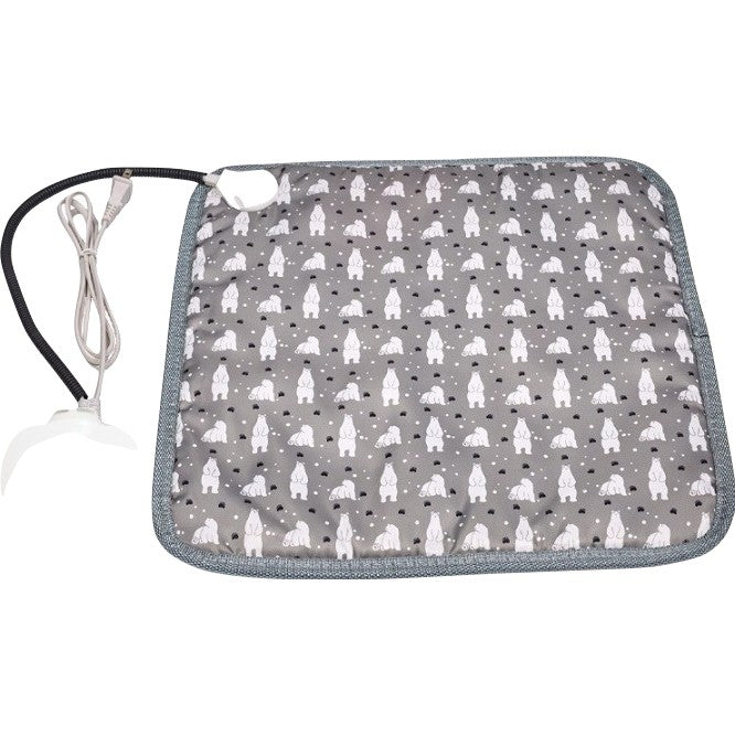 Patura electrica pentru animale de companie, Kaveny, perna pentru caini, 45 x 45 cm, 28 W, 3 trepte de reglaj, perna pentru pisici, Anti-Alunecare, Gri