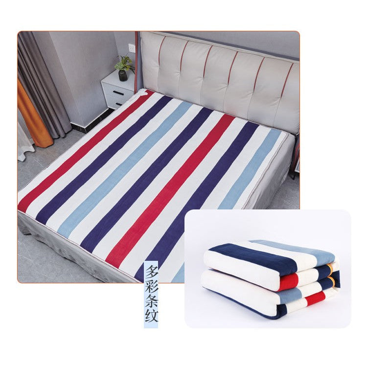 Patura electrica 180 x 150 cm, Kaveny, 130 W, Control Telecomanda, 9 Trepte de Caldura, Temporizator, Multicolor