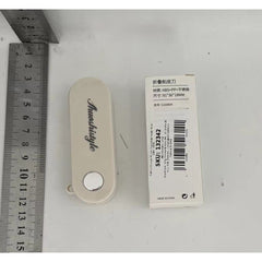 Peeler pentru Legume si Fructe, Kadeny, 3.6 x 9.1 cm, Multifunctional, Curatator Pliabil, din ABS si Otel Inoxidabil, Alb