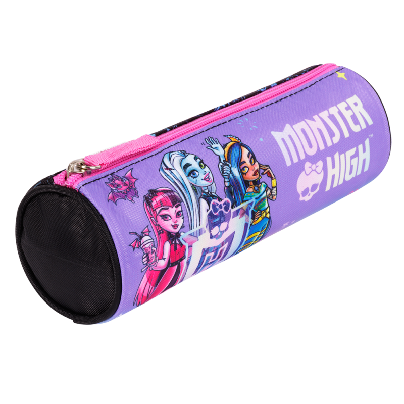 Penar neechipat St.Majewski Monster high, 1 fermoar, negru cu mov, cilindric, 661419