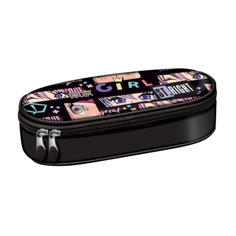 Penar neechipat St.Majewski St.Right Colour Anime, 1 fermoar, 1 extensie, negru