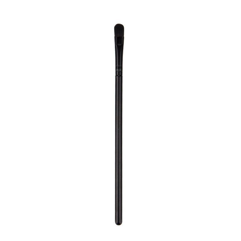 Pensula Plata de Machiaj, Kaveny, din Par Sintetic, pentru Detalii, 16 cm, Negru