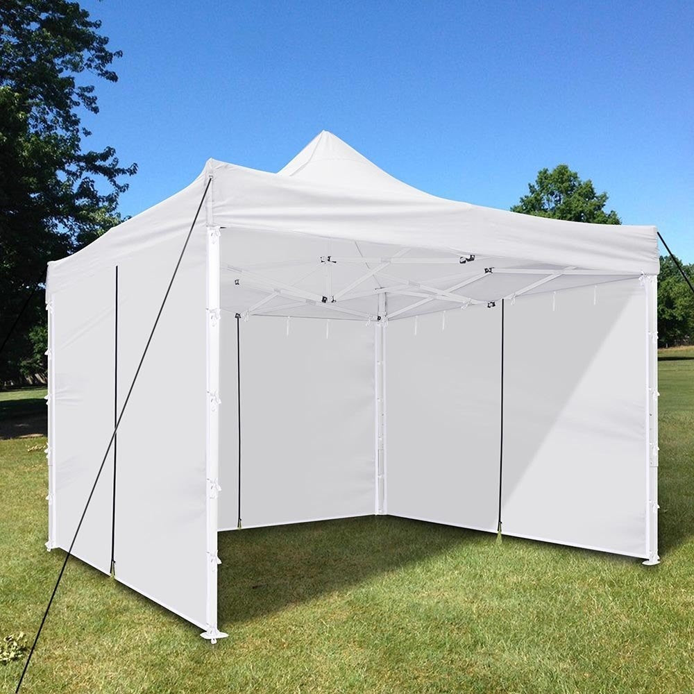 Perete Lateral Cort Evenimente 18 m, Kaveny, material textil oxfort 700D Alb
