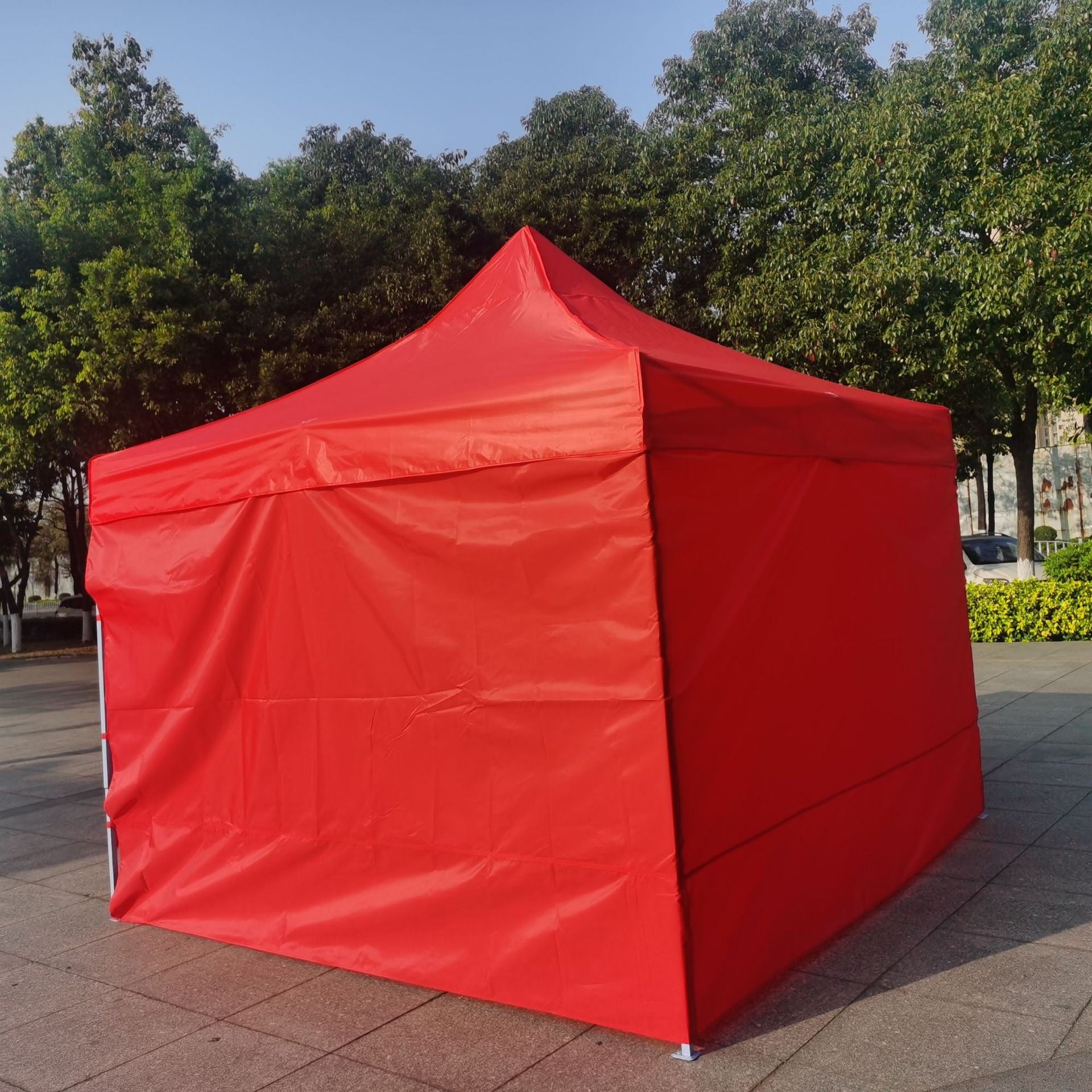 Perete Lateral Cort Evenimente 18 m, Kaveny, material textil oxfort 700D Rosu