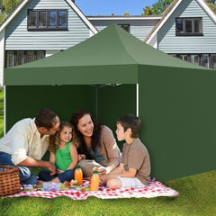 Perete Lateral Cort Evenimente 18 m, Kaveny, material textil oxfort 700D Verde