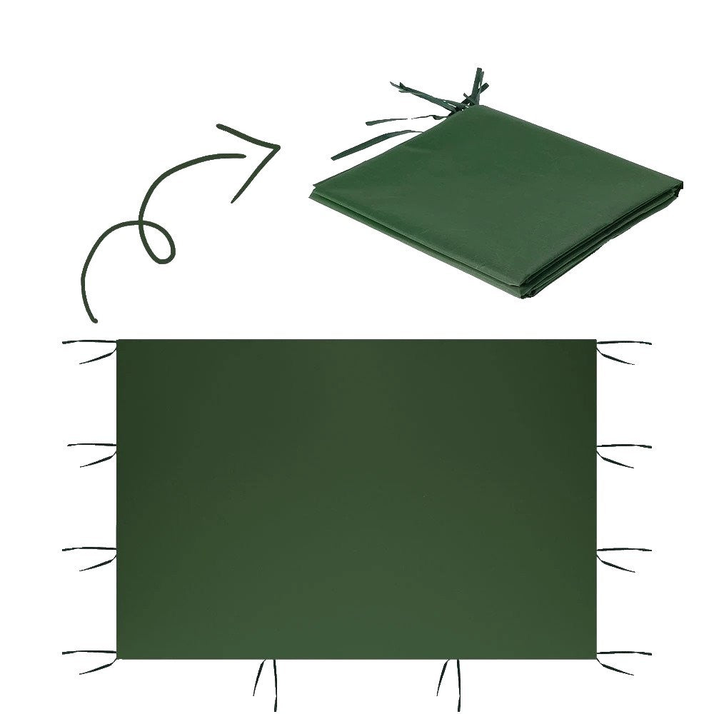 Perete Lateral Cort Evenimente 18 m, Kaveny, material textil oxfort 700D Verde