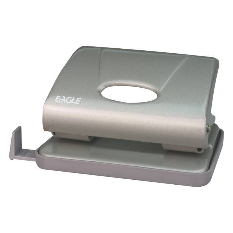 Perforator Eagle 706, 15 coli, plastic, negru