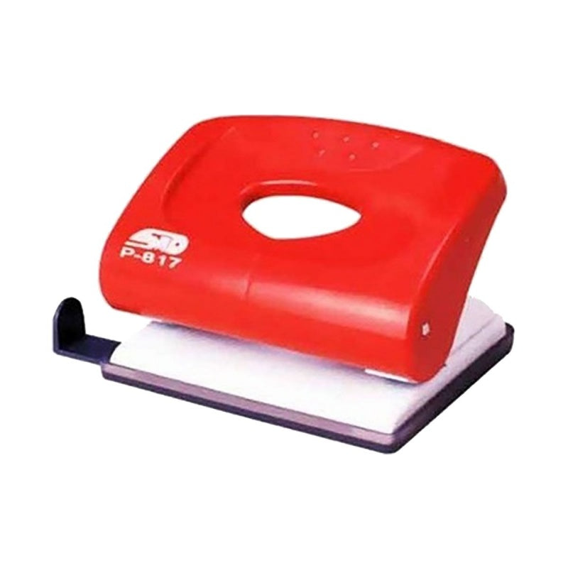 Perforator STD P-817, 20 coli, plastic, rosu