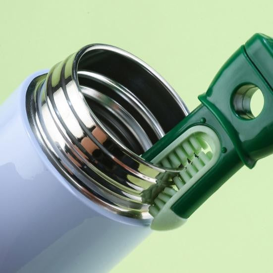 Perie 5 in 1 de Curatat Pahare, Cani, Sticle, Kadeny, cu Maner Lung, Accesorii pentru Spalarea Paielor si Capacelor, Usor de Agatat, 36x7x7cm, Verde-Alb