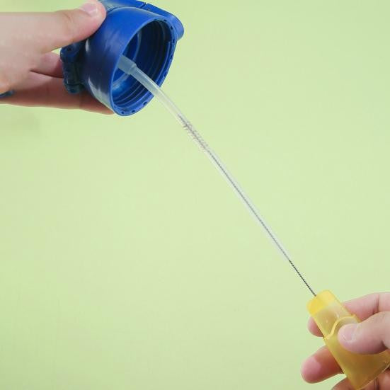 Perie 5 in 1 de Curatat Pahare, Cani, Sticle, Kadeny, cu Maner Lung, Accesorii pentru Spalarea Paielor si Capacelor, Usor de Agatat, 36x7x7cm, Verde-Alb