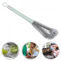 Perie de Curatat Pahare, Sticle, Biberoane, Kadeny, cu Maner Lung, Uz Casnic, Silicon, Ergonomic, 3.9x5.4x38.5cm, Verde