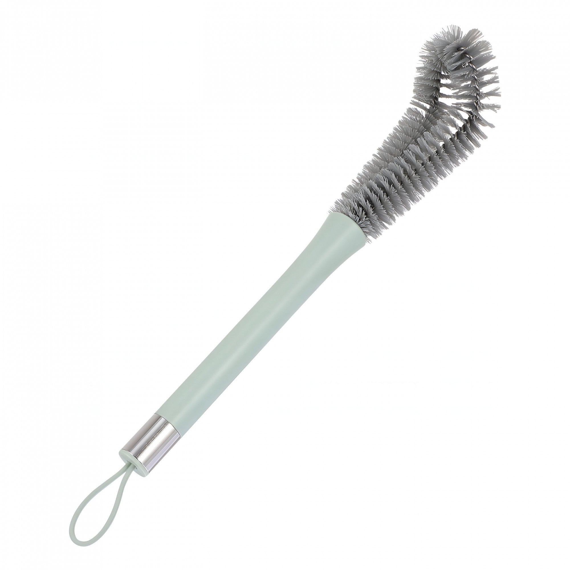 Perie de Curatat Pahare, Sticle, Biberoane, Kadeny, cu Maner Lung, Uz Casnic, Silicon, Ergonomic, 3.9x5.4x38.5cm, Verde