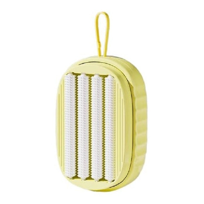 Perie de Spalat Haine, Kadeny, cu Dispenser pentru Detergent, 4 Perii de Curatare, din ABS + PS, Galben