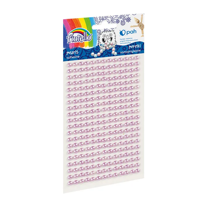 Accesorii creatie - perle plastic, lila, 3mm, set 260 buc, Fiorello, GR-PS162-7 / 170-2578