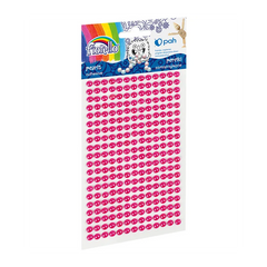 Accesorii creatie - perle plastic, roz, 3mm, set 260 buc, Fiorello, GR-PS162-8 / 170-2580