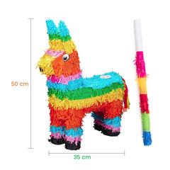 Pinata Magarus pentru Petrecere, Kaveny, Pinata din Hartie si Carton, Pinata pentru Copii, 50 x 35 x 10 cm, Multicolor