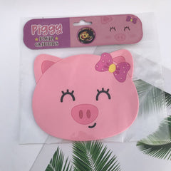 Suport pentru Pahar, Kadeny, Model Urs Purcelus, din PVC, 15.5x15.5 cm, Rezistent la Caldura, Roz