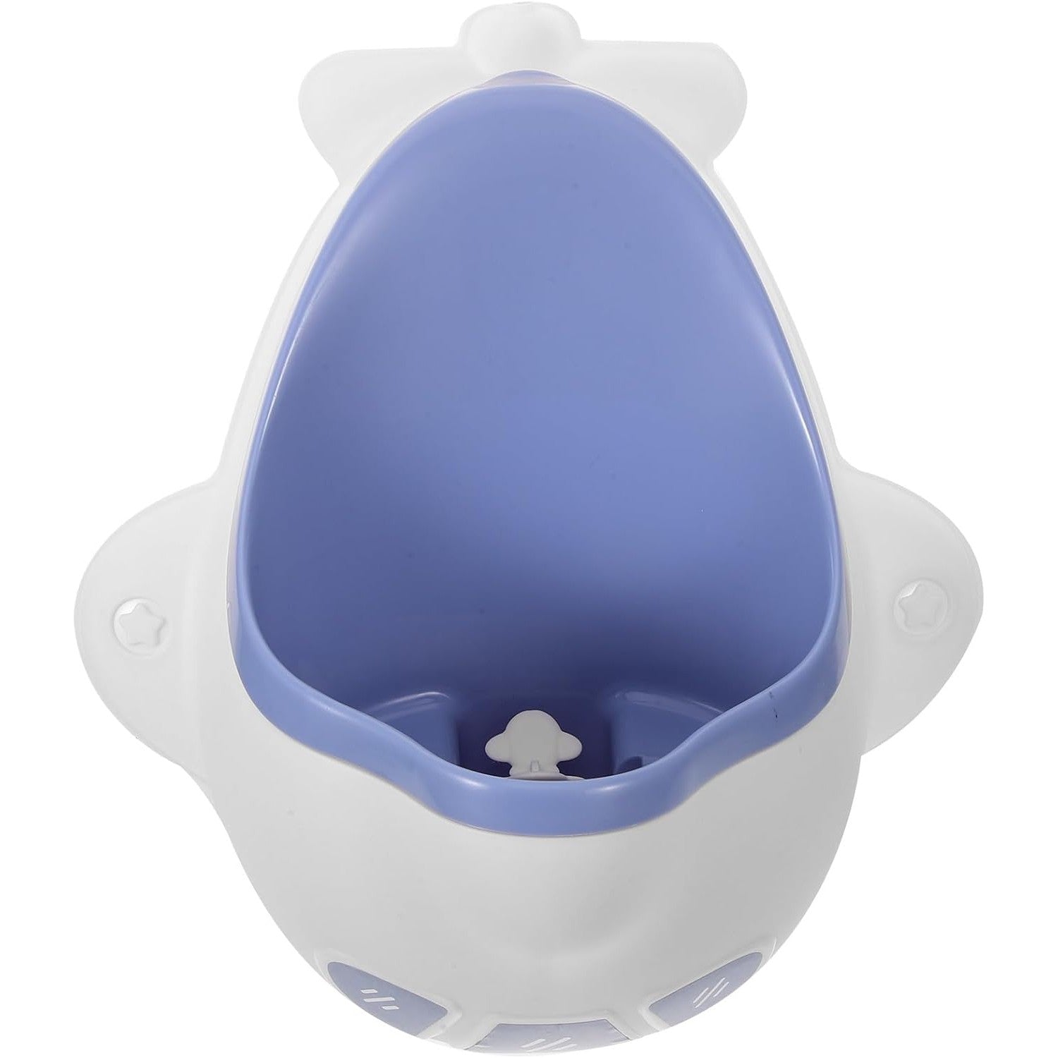 Pisoar pentru Baieti, Kadeny, 0-8 Ani, in Forma de Avion, Perie Inclusa, Montare pe Perete, Carlig Autoadeziv Inclus, 29 x 33.5 cm, Alb/Albastru