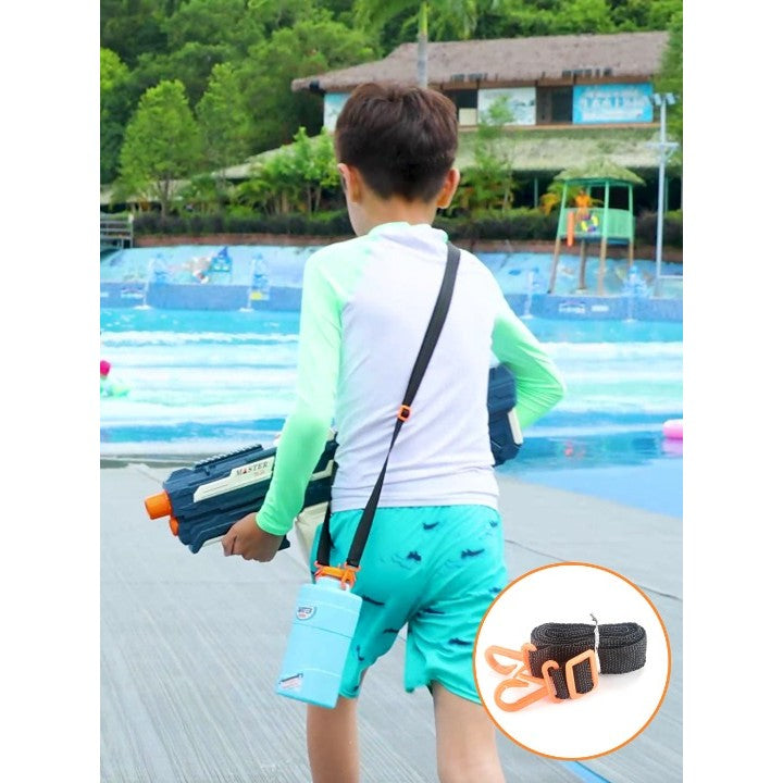 Pistol cu Apa pentru Copii, Rezervor 600ml, Kaveny, 14ani+, cu baterie 1200mAh, Electric Burst, Albastru/Alb, 1000ML