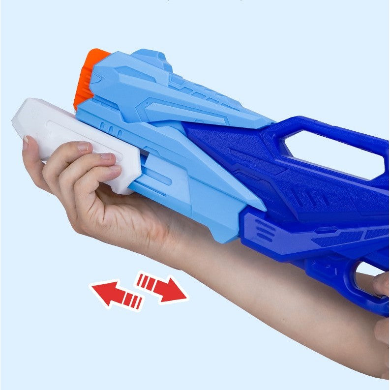 Pistol cu Apa pentru Copii, Rezervor, Pentru Piscina/Plaja, Kaveny, 6ani+,  3 duze, Albastru, 770ML