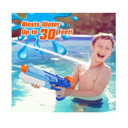 Pistol cu Apa pentru Copii, Rezervor, Pentru Piscina/Plaja, Kaveny, 6ani+,  Albastru, 300ML