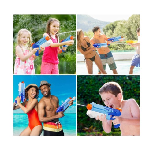 Pistol cu Apa pentru Copii, Rezervor, Pentru Piscina/Plaja, Kaveny, 6ani+,  Albastru, 300ML
