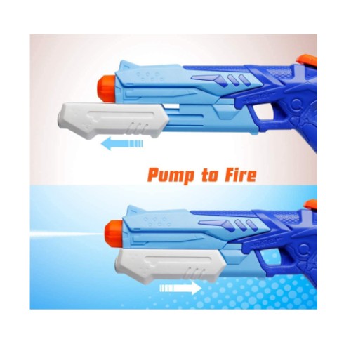 Pistol cu Apa pentru Copii, Rezervor, Pentru Piscina/Plaja, Kaveny, 6ani+,  Albastru, 300ML