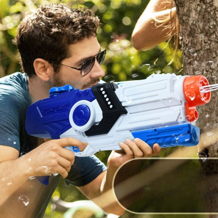 Pistol cu Apa pentru Copii, Rezervor, Pentru Piscina/Plaja, Kaveny, 6ani+, Albastru/Multicolor, 2000ML