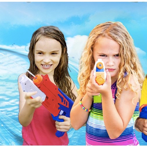 Pistol cu Apa pentru Copii, Rezervor, Pentru Piscina/Plaja, Kaveny, 6ani+,  Bleumarin/Rosu, 300ML