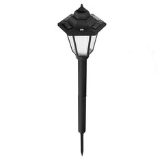 Lampa solara hexagonala de gradina Kaveny, Alb Rece