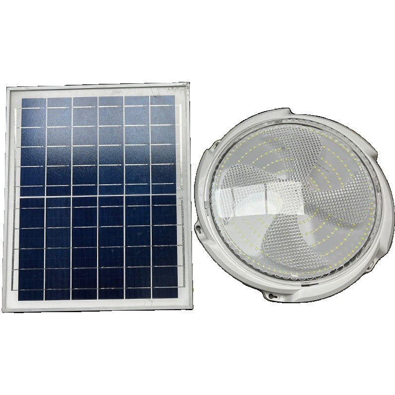 Plafoniera solara Kaveny, 200 W, diametru 320 MM, cu telecomanda, Lungime prelungitor: 4.6 m, alb rece