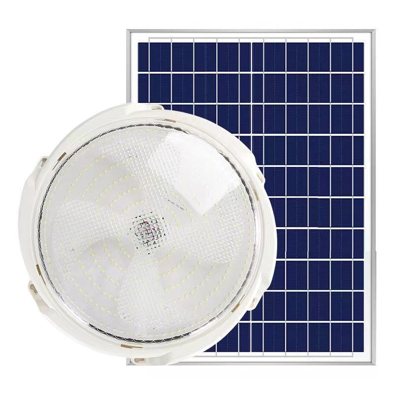 Plafoniera solara Kaveny, 300 W, diametru 360 MM, cu telecomanda, Lungime prelungitor: 4.6 m, alb rece