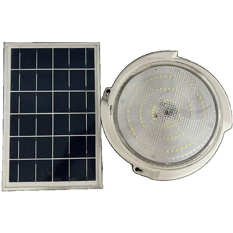 Plafoniera solara Kaveny, 500 W, diametru 360 MM, cu telecomanda, 6V/15W, Clasa A, 418 LED-uri, Lungime prelungitor 4.6 m, alb rece