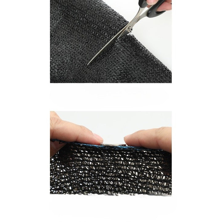 Plasa de umbrire neagra, latime 2 m, lungime 50 m, Kadeny, protectie UV, Grad de umbrire 80-90%