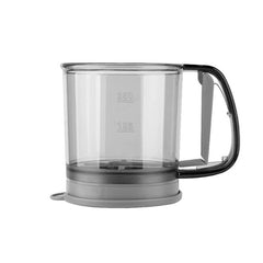 Sita Cernator Manual de Faina Portabila, Kadeny, din Plastic, cu Maner, Strat Dublu, 15 x 12 x 11 cm, Transparent Gri Inchis